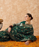 Womens Fashion Ethnic Green Color Sarees-MLSHWSA1507GRN0ONE